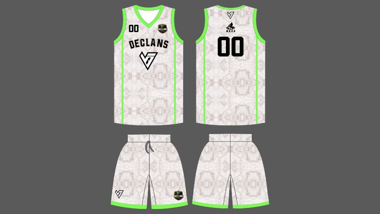 Declan’s jersey (white full set)