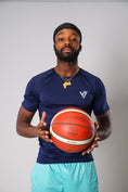 Load image into Gallery viewer, NAVY COMPRESSION TEE
